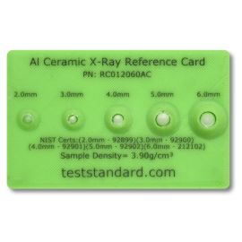 X-Ray System Reference (JIMA) Cards Alumia Ceramic