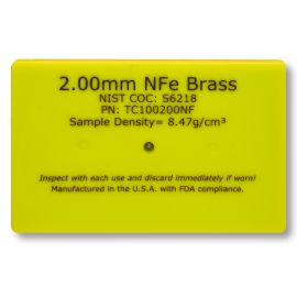 Metal Detector Test Card Non-Ferrous Brass