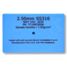 Metal Detector Test Card SS316