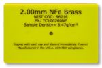 Metal Detector Test Card Non-Ferrous Brass