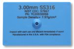 X-Ray System Test Card SS316